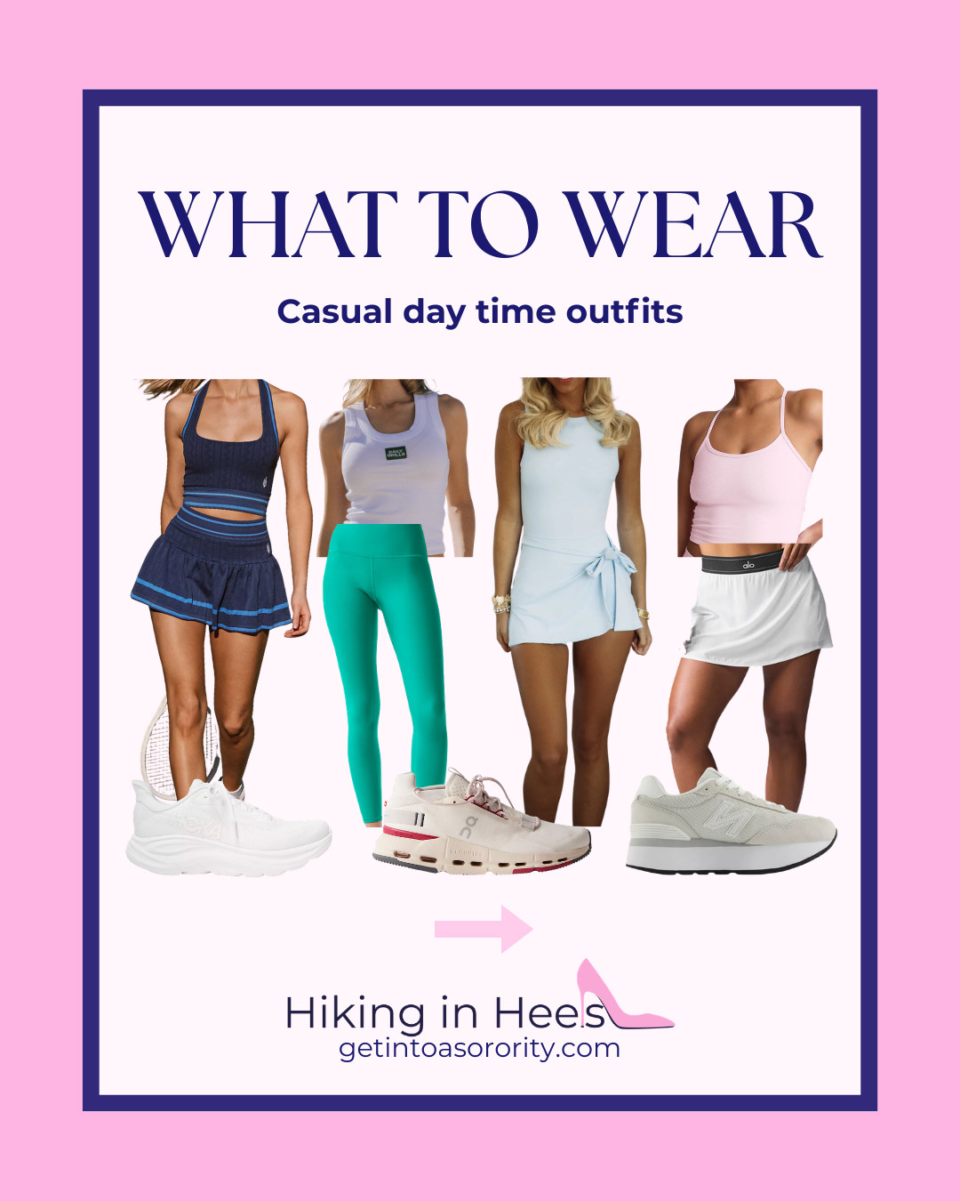 Pre-rush stylings for casual day time outfits! 

 #LTKdayinmylife #LTKgrwm #LTKootd