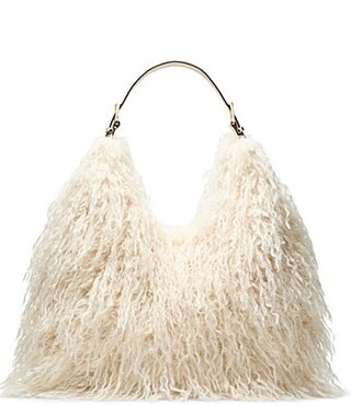 Michael Kors Nolita Large Shearling Shoulder Bag - Natural | Dillard's