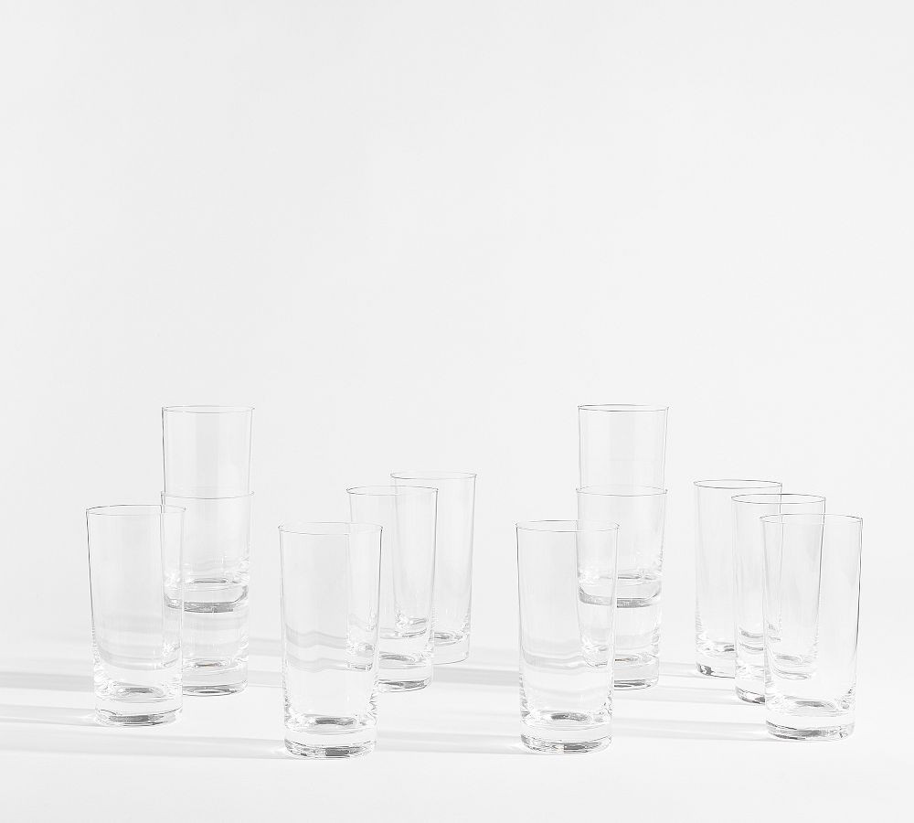 Caterer's Box Tumbler Glasses, Set of 12 - Clear | Pottery Barn (US)