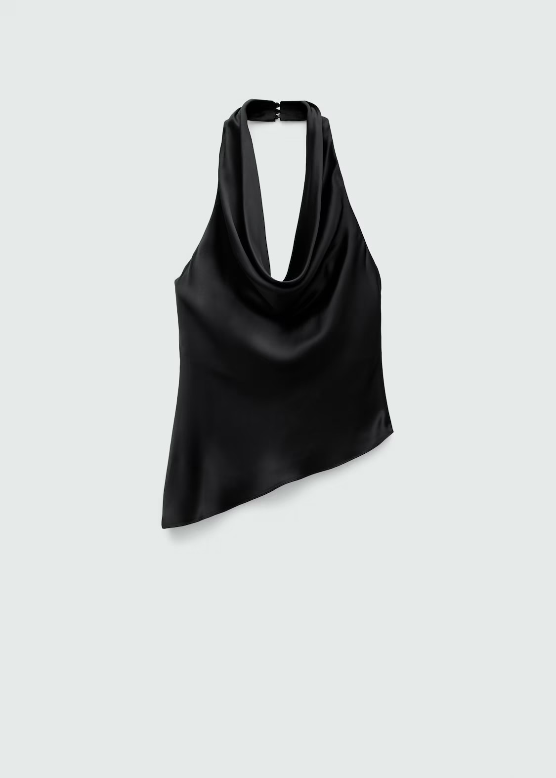 Draped satin backless top - Women | MANGO United Kingdom | MANGO (UK)