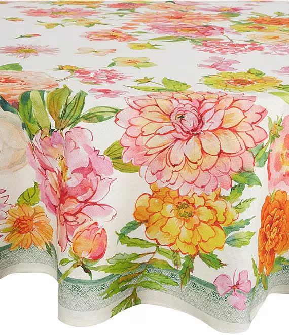 Floral Print Tablecloth | Dillard's