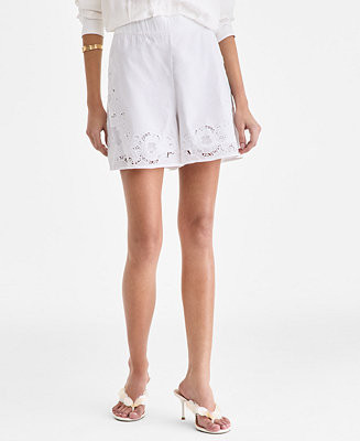 Women's Lace Trim Shorts, Macy's Exclusive | Macy's