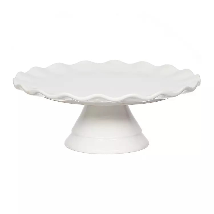 Ruffle Edge Cake Stand | Kirkland's Home