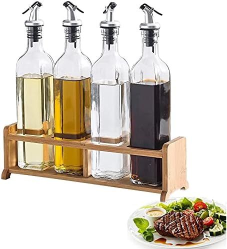 Oil and Vinegar Bottle Oil Vinegar Bottle Pot disp Oil & Vinegar Bottle Dispenser Glass Olive Oil... | Amazon (US)