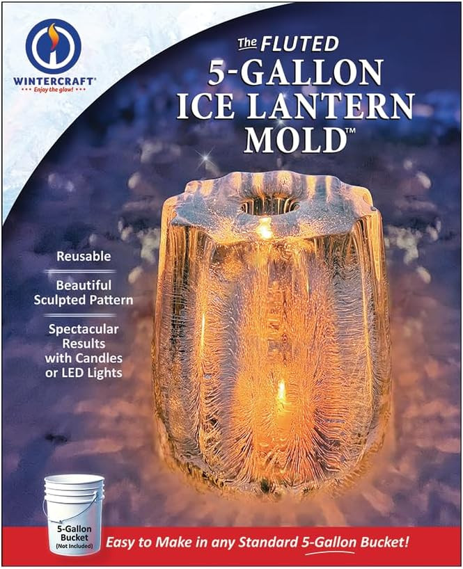 The Fluted 5-Gallon Ice Lantern Mold | Amazon (US)