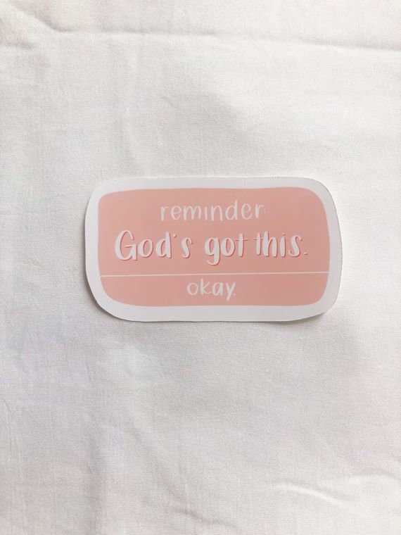 God's got this notification reminder sticker | Etsy | Etsy (US)