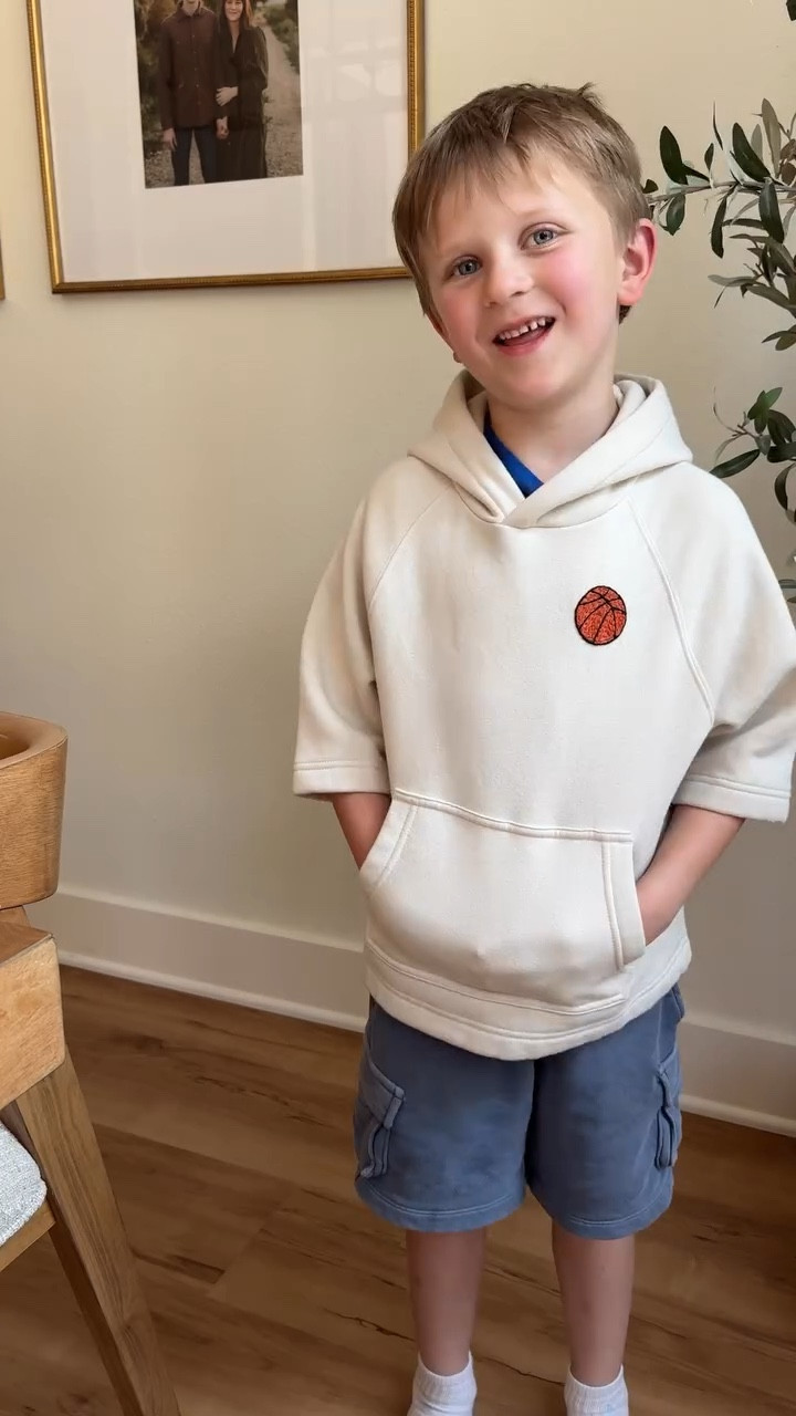Embroidery for boys means you gotta keep it cool 😎 this embroidered basketball was a winner for my little guy 🏀 comment SPORTS and I’ll DM you the link for this sweater and basketball embroidery sticker along with all my other sports-themed stick an stitch embroidery stickers