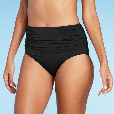 Women's Shirred High Waist Bikini Bottom - Kona Sol™ | Target
