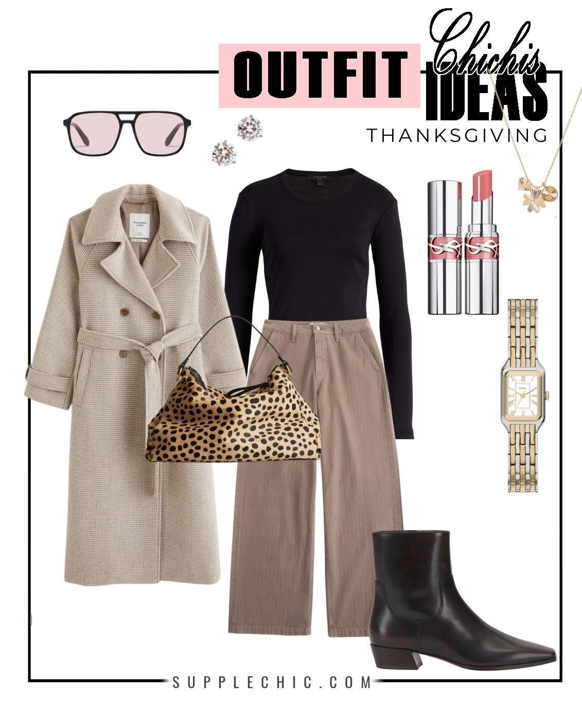 Holiday dressing doesn’t have to mean uncomfortable pieces you only wear once. This Thanksgiving outfit combines timeless neutrals, a classic trench coat, relaxed trousers, and sleek ankle boots for a polished look that feels effortless.   Thanksgiving outfit ideas, fall outfit inspiration, neutral outfit, trench coat outfit, ankle boots outfit, women’s holiday fashion

#LTKootd #LTKSeasonal #LTKMidsize