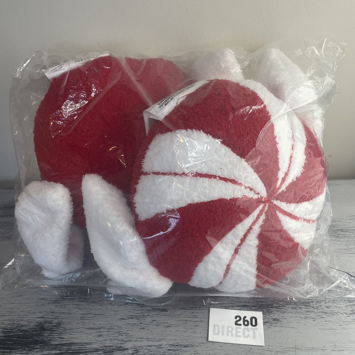 ⭐️SHIPS TODAY⭐️ Wondershop Christmas Peppermint Plush Throw Pillow Target 2 Pack | eBay US