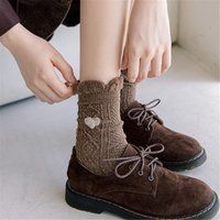 Coffee Series Wool Socks, Forest Vintage Autumn Cotton Crew Adult Winter Warm Women's Socks | Etsy (US)