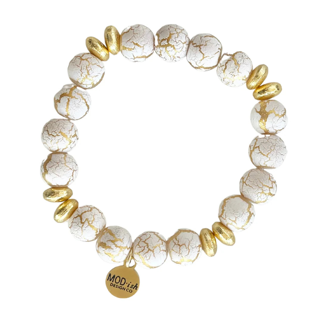 Aspen Bracelet in Vanilla Crackle | MODish Design Co