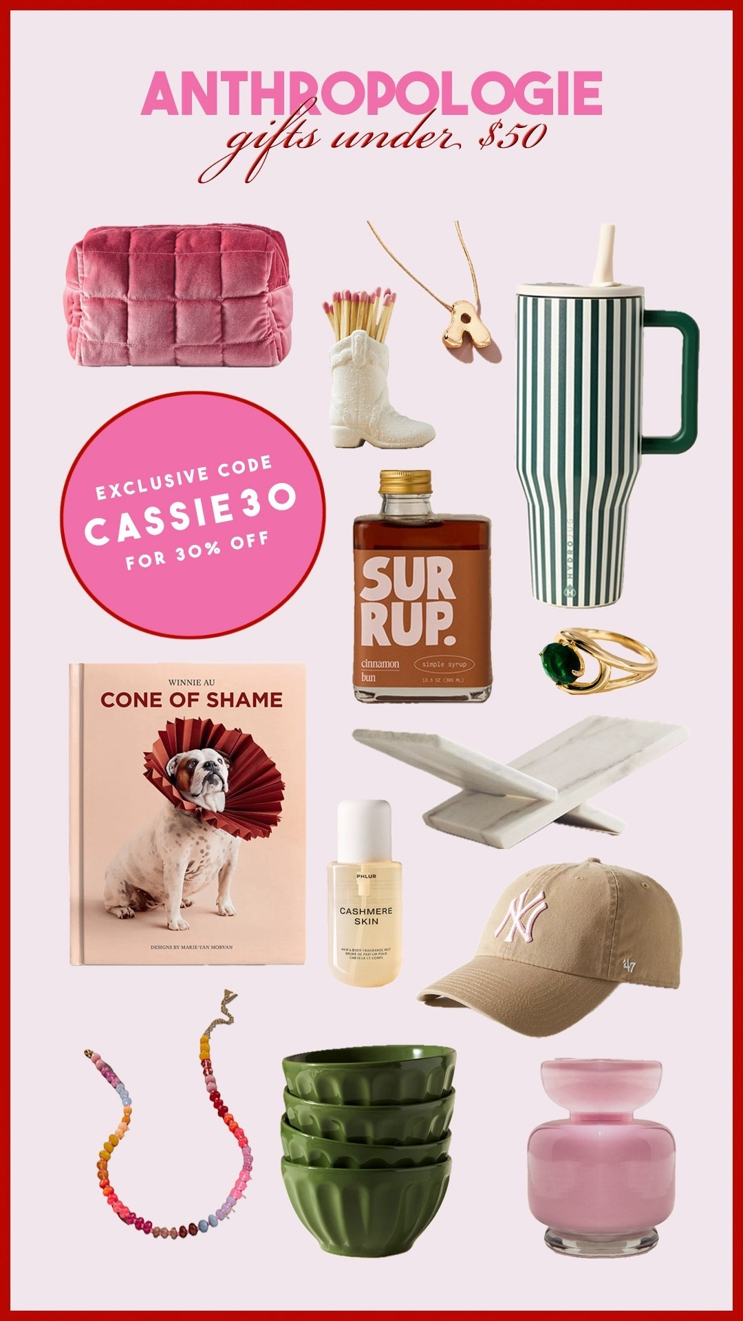 Anthropologie Gifts Under $50 | Hi Sugarplum! #sugarplumstyle #sugarplumgifts #giftguide

Use code CASSIE30 to save 30% on these gift ideas!!

#LTKSaleAlert #LTKHoliday #LTKGiftGuide