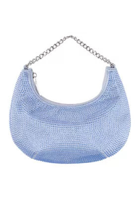 Nina Handbags Crystal Crescent Crossbody | Belk