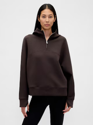 GapFit Oversized Quarter-Zip Hoodie | Gap (US)
