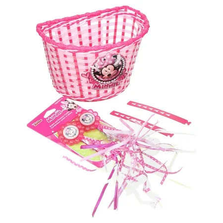 Bell Disney Junior Minnie Mouse Bike Basket and Streamer Combo | Walmart (US)