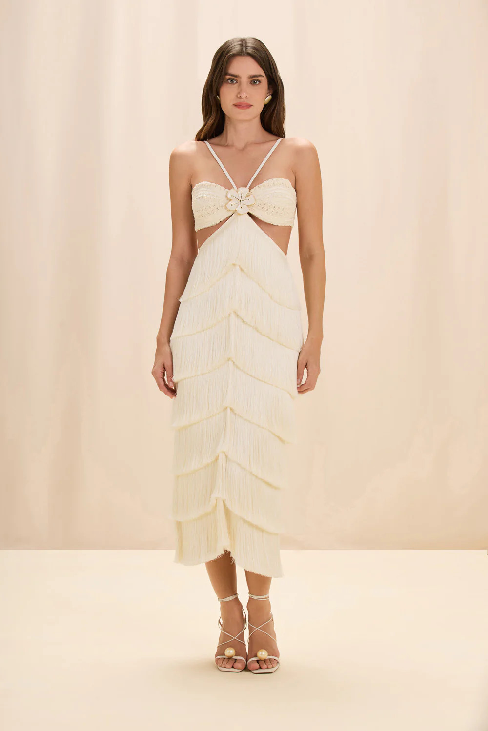 LYA FRINGE MIDI DRESS | PatBO