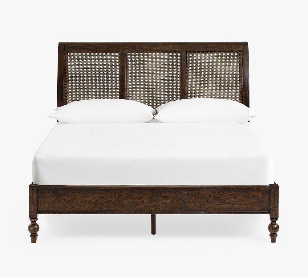 Augusta Cane Sleigh Bed | Pottery Barn (US)