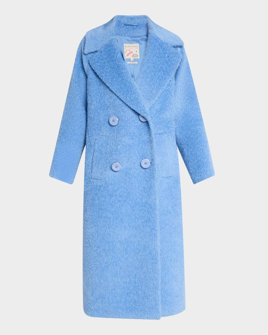 Alpaca-Blend Double-Breasted Coat | Neiman Marcus