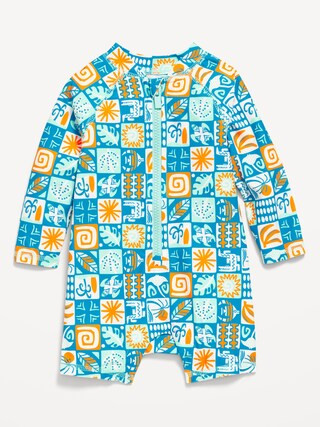 Printed Swim Rashguard Bodysuit for Baby | Old Navy (US)