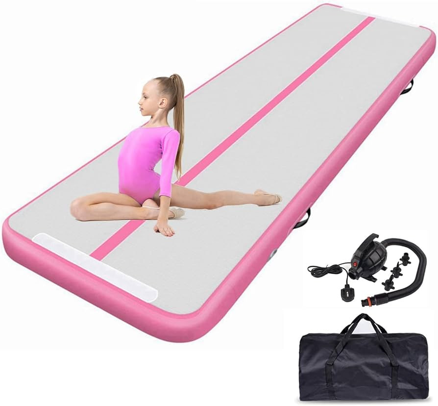 Air Tumbling Track Gymnastics Mat Inflatable 10ft 13ft 16ft 20ft Tumble Mats 4 Inch Thickness Air... | Amazon (US)