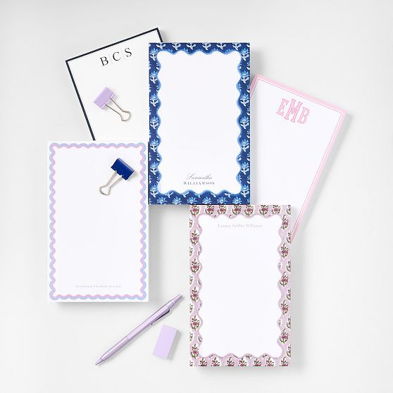 Personalized Executive Stationery Notepads, Set of 2 | Mark and Graham