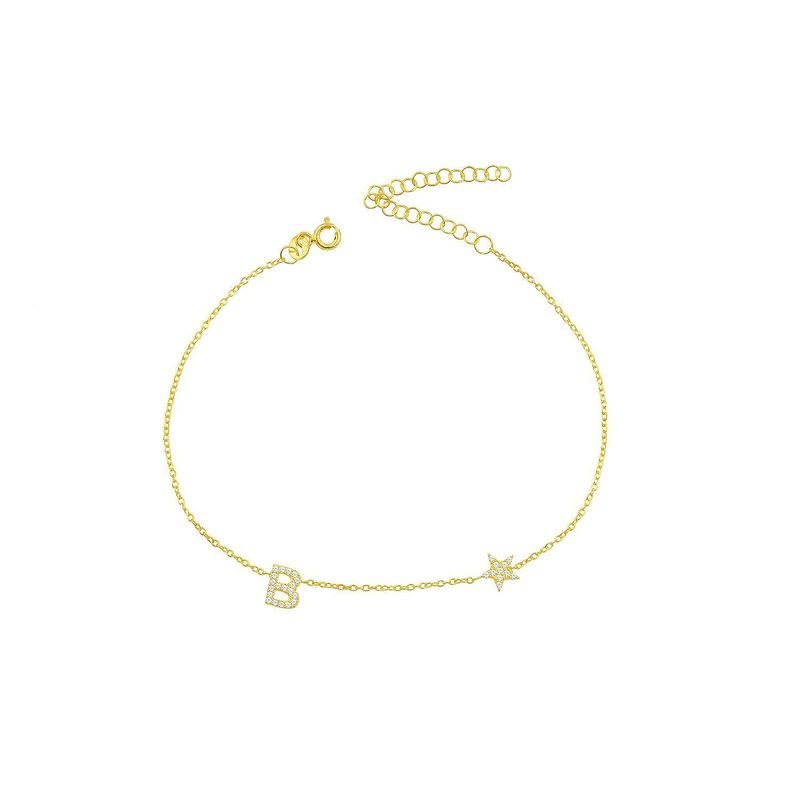 Initial and Star Anklet | The Sis Kiss