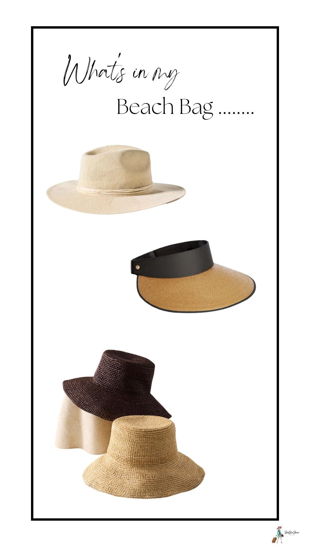 Packable hats for your suitcase or beach bag 
Visor, bucket hat, wide brimmed hat

#LTKOver40 #LTKTravel #LTKSwim