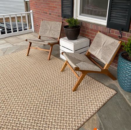 Affordable outdoor rug + patio chairs 

#LTKhome #LTKSeasonal