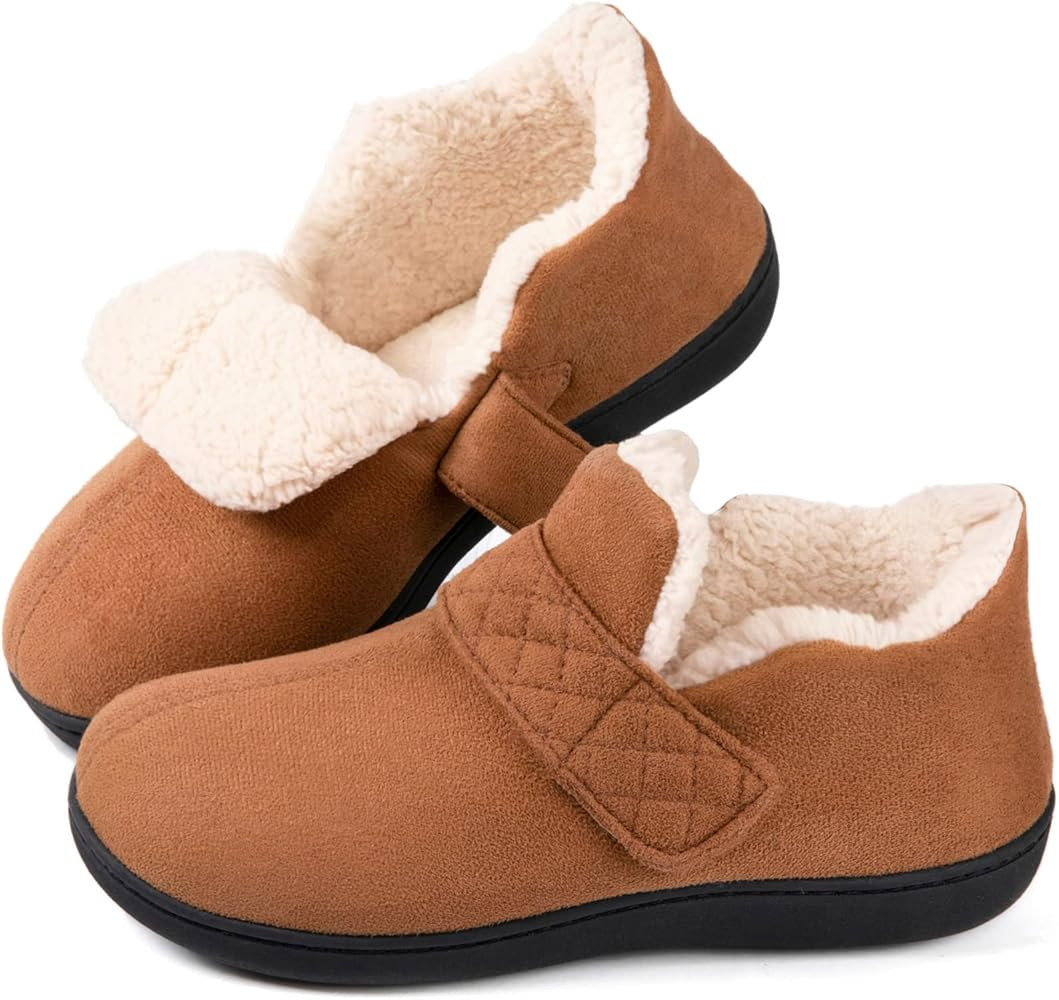 Zizor Womens Slipper Adjustable, Velcro House Shoes for Diabetic, My pillow Memory Foam, Indoor Outd | Amazon (US)