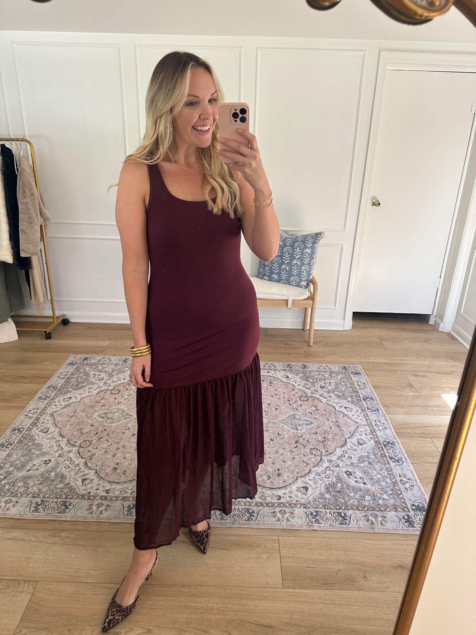 New target dresses are out! Love this one for thanksgiving or Christmas! Would also be so cute for family photos! Wearing a medium 

#LTKHoliday #LTKSeasonal #LTKMidsize