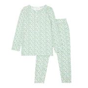 unisex pima sea marsh floral pajamas set | minnow