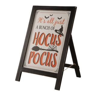 Glitzhome® Halloween Wooden Standing Easel Sign Décor | Michaels | Michaels Stores