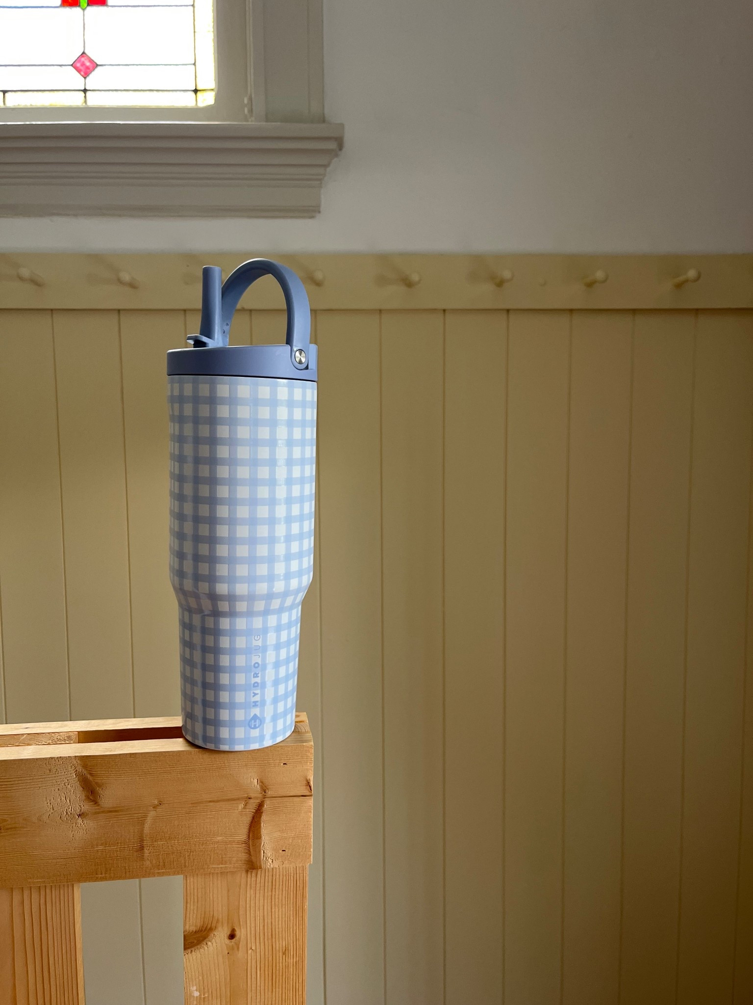 The water bottle that does it all! 40oz, cute, straw, leak proof, FITS IN CUP HOLDER! 
