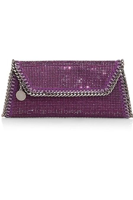 Such a great clutch from Stella McCartney now 50% off in amethyst.  So chic with a summer look as a pop of sparkle/color.  One to grab while it lasts. Also gorgeous with a black pant suit..

#LTKSale #LTKitbag #LTKFind