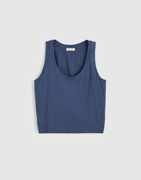 The Easy Crop Scoopneck Tank in Soft Slub | Madewell