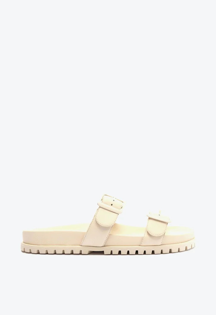 Rasteira Off-White Arezzo Couro Tratorada Tiras | ZZ Mall (BR)