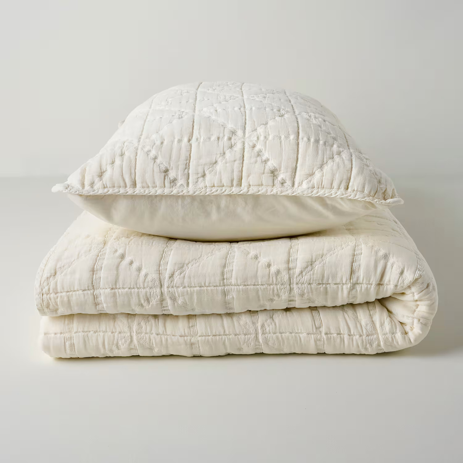 Sutton Cream Matelasse Coverlet | Magnolia