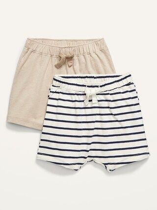 Unisex 2-Pack U-Shaped Jersey-Knit Shorts for Baby | Old Navy (US)
