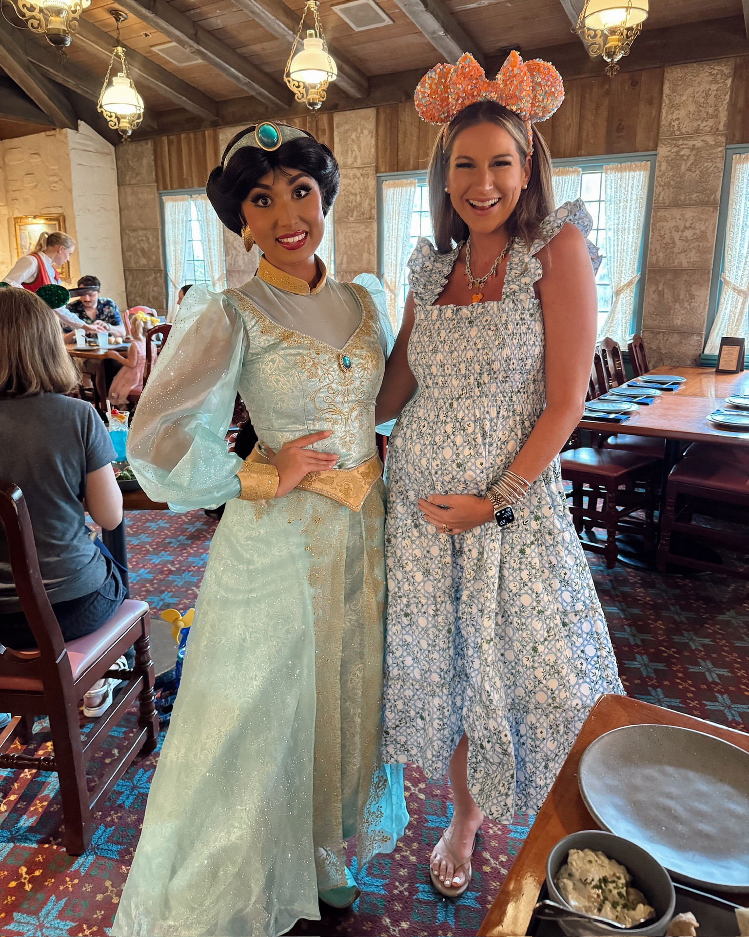 Disney in a small hill house Ellie nap dress, necklaces & sandals. Minnie ears from Etsy- all fits TTS.

#LTKSeasonal #LTKStyleTip #LTKBump