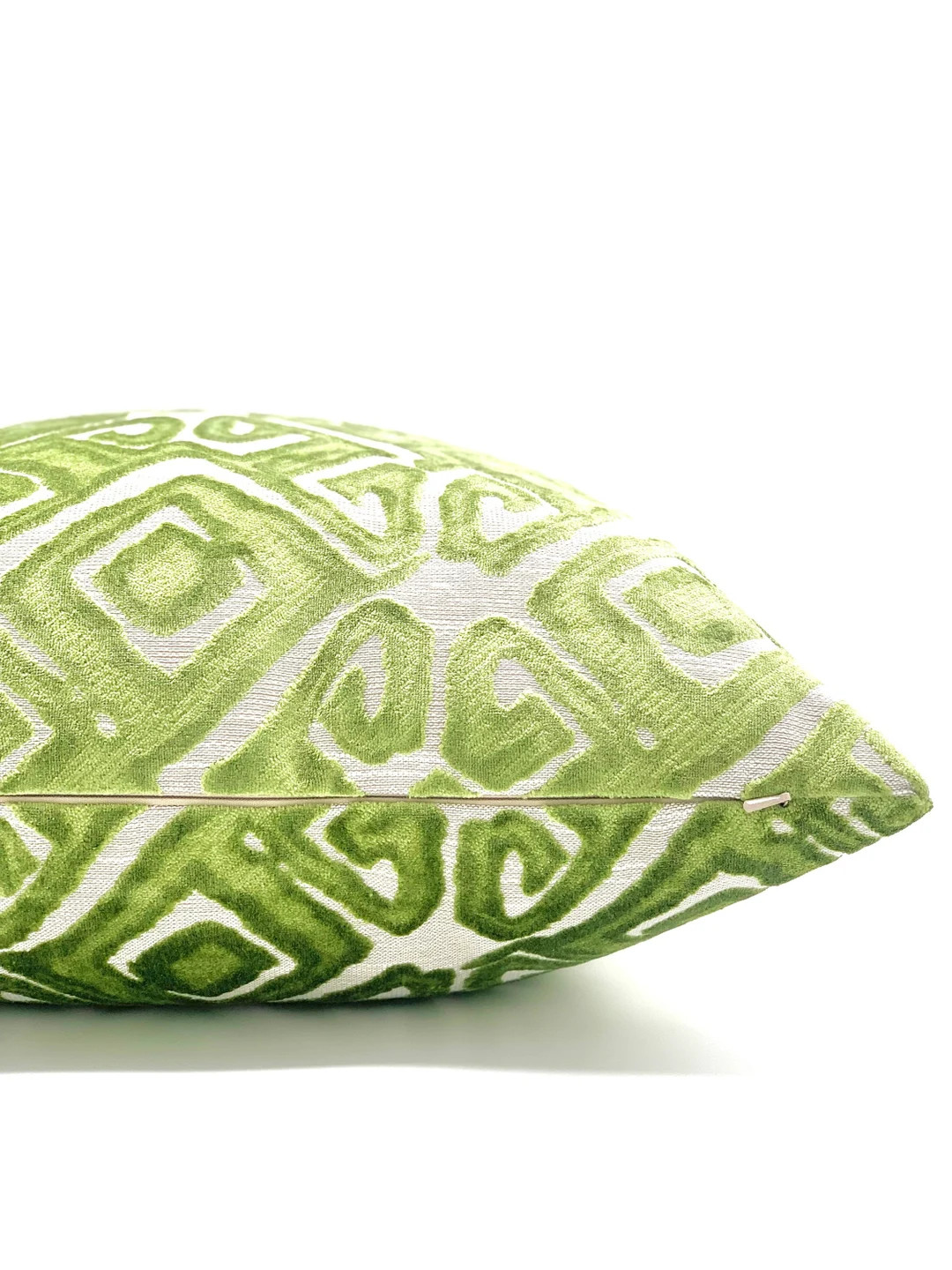 Nola Green Velvet Throw Pillow Cover , Green Decorative Cushion , Geometric Velvet Fabric Pillow ... | Etsy (US)