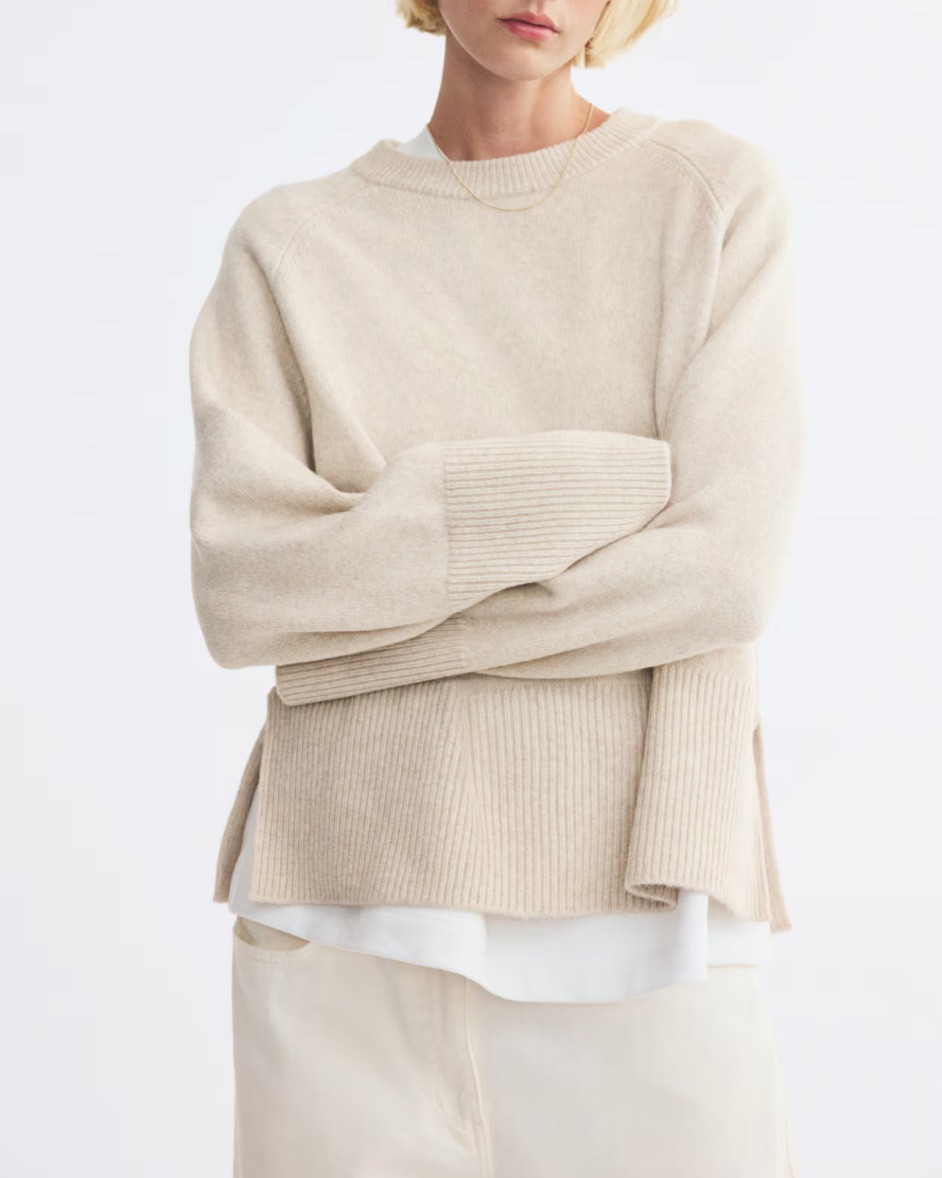 Cream oversized sweater

#LTKSeasonal