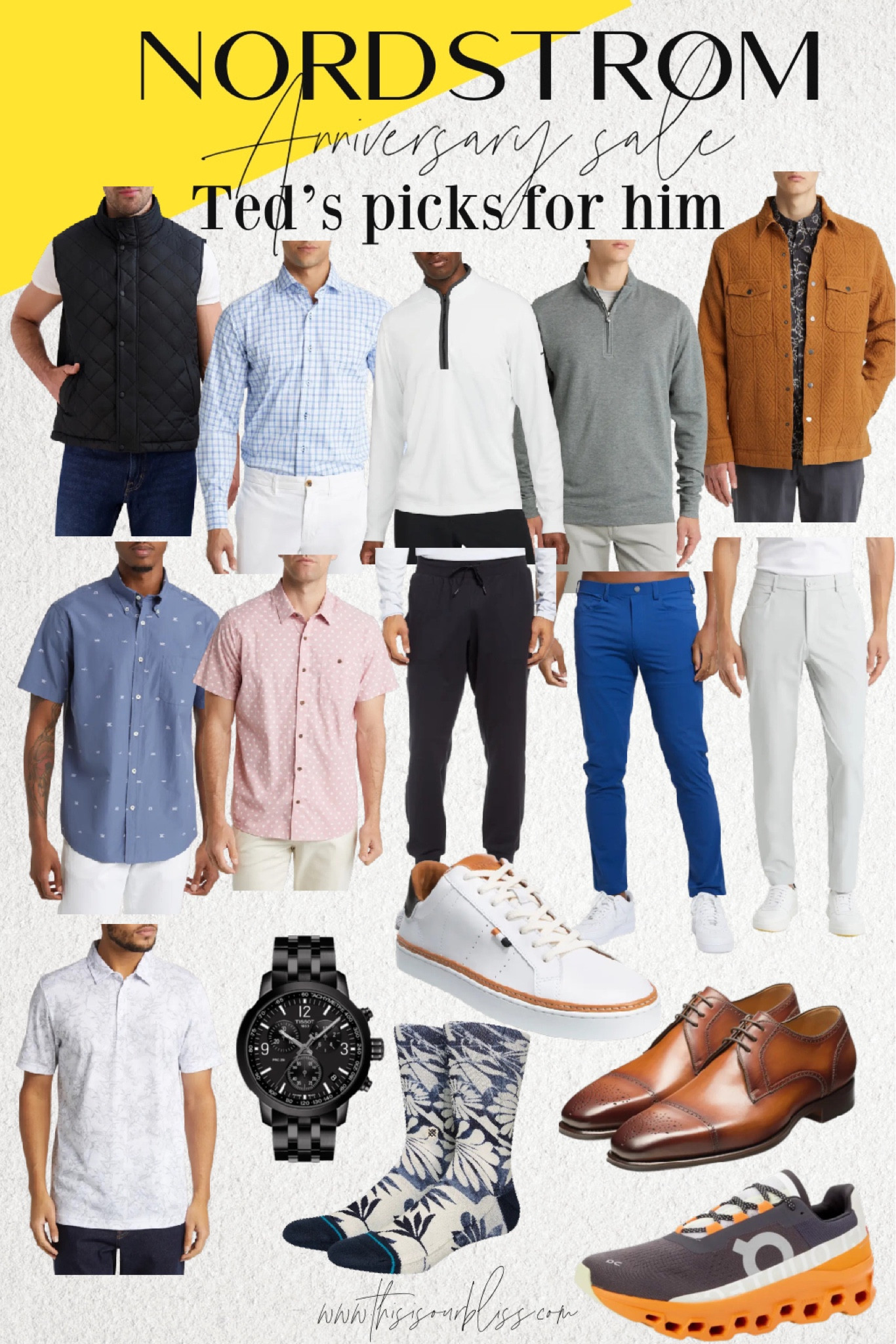 Ted’s picks for him! Men’s finds from the Nordstrom anniversary sale // pullover sweaters, sneakers, collared shirts, golf pants, socks & more! Men’s #nsale finds! 

#LTKxNSale #LTKmens #LTKsalealert