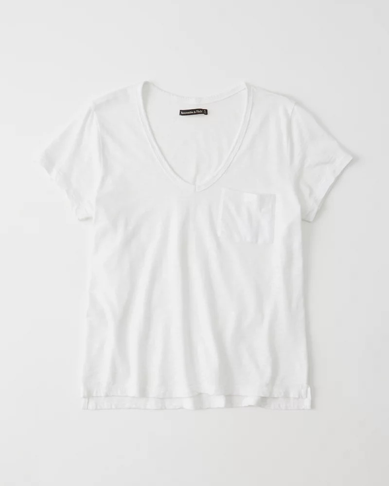 V-Neck Boyfriend Tee | Abercrombie & Fitch US & UK