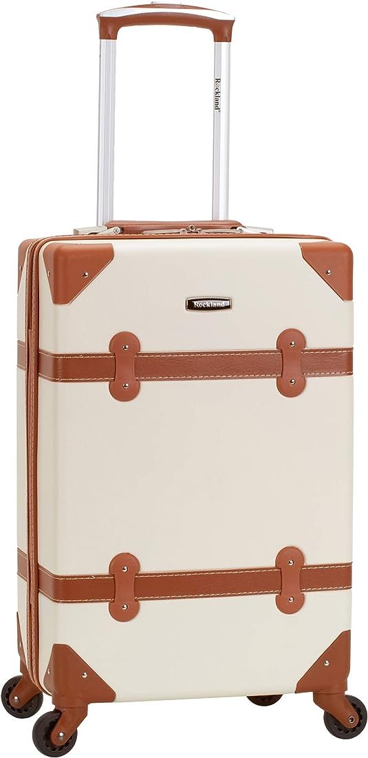 Rockland Stage Coach 20-Inch Rolling Trunk, White | Amazon (US)
