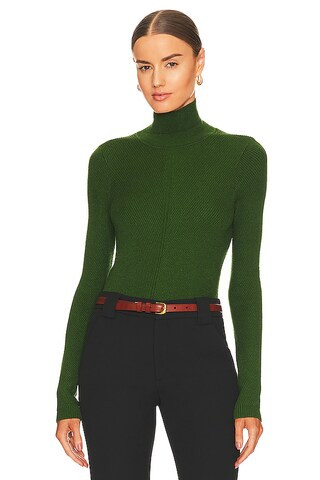 Tanya Cut Out Sweater in Green | Revolve Clothing (Global)