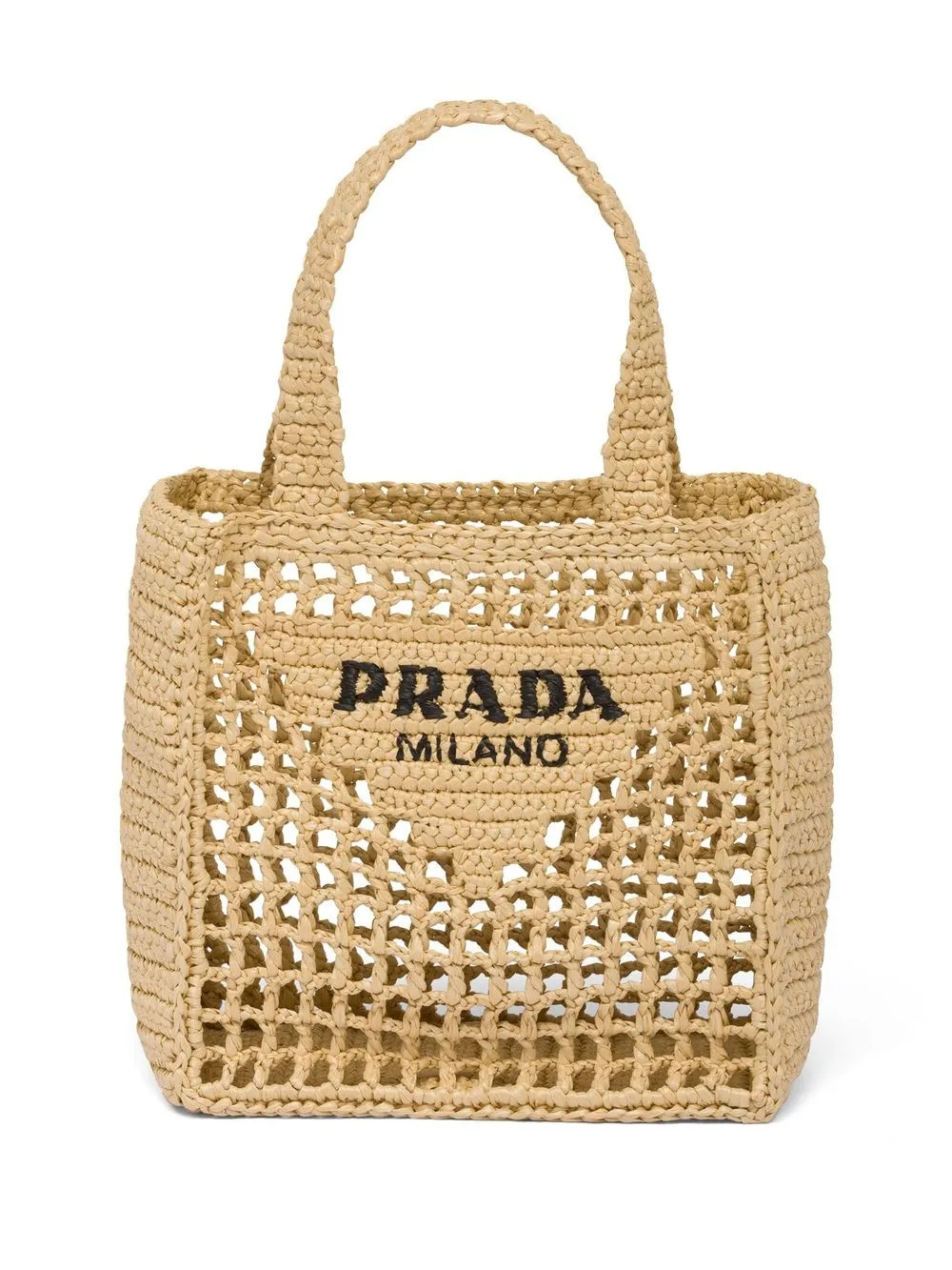small raffia-woven tote bag | Farfetch Global