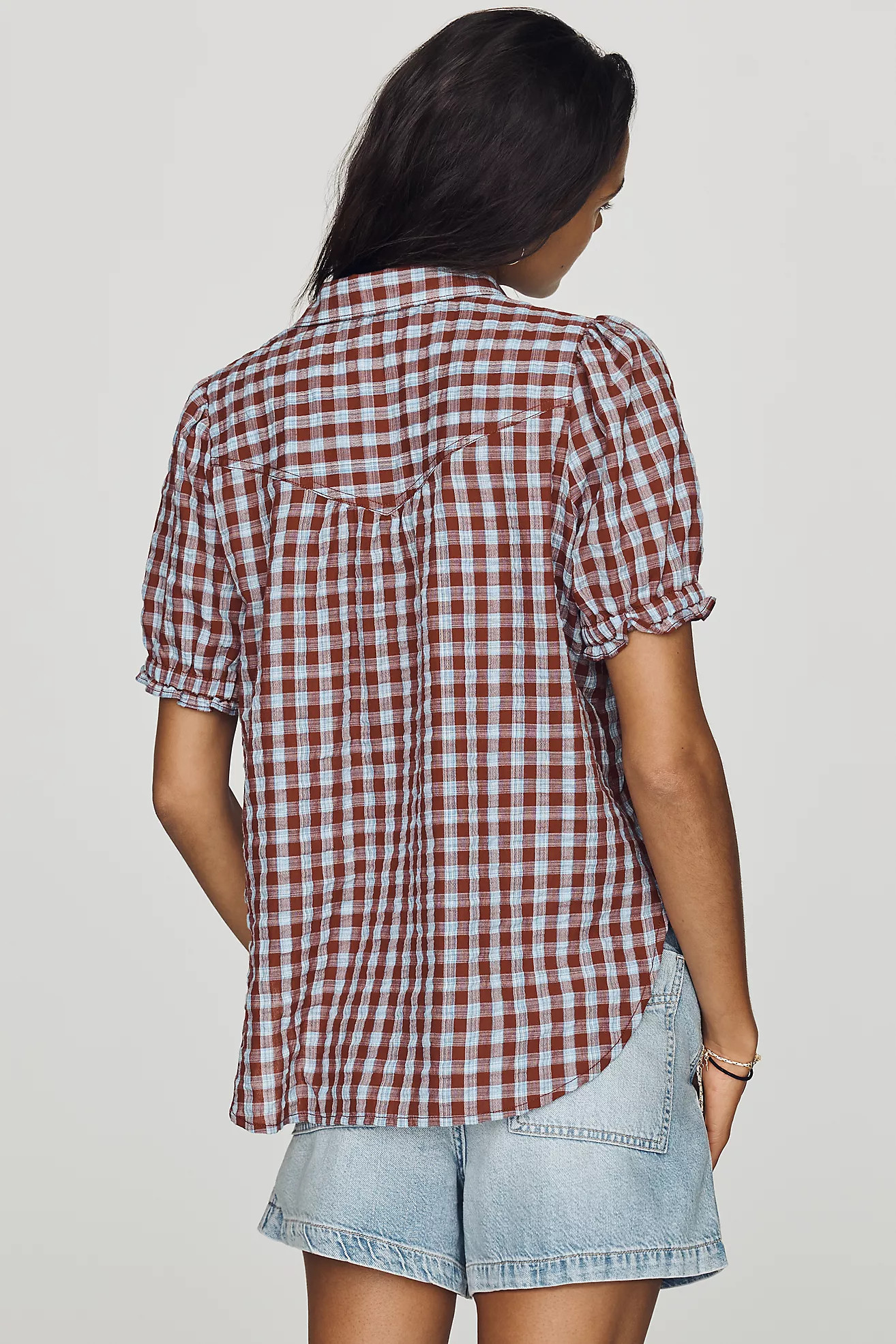 Pilcro Aly Puff-Sleeve Blouse | Anthropologie (US)