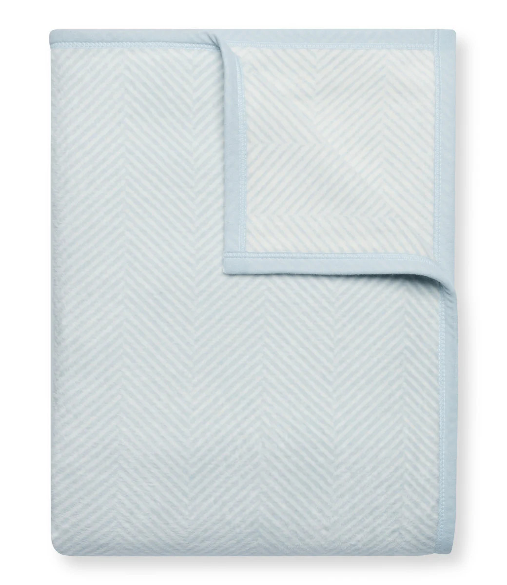 Harborview Herringbone Sky Blanket | ChappyWrap