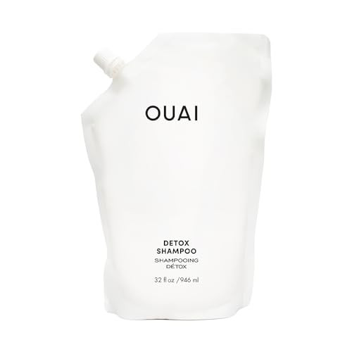 OUAI Detox Shampoo Refill - Clarifying Shampoo for Build Up, Dirt, Oil, Product and Hard Water - Apple Cider Vinegar & Keratin for Clean, Refreshed Hair - Sulfate-Free Hair Care (32 oz) | Amazon (US)